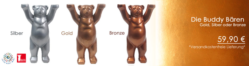 Buddy Bären Gold, Silber und Bronze