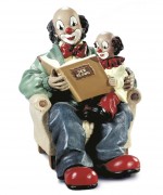 Gilde Clown Der Geschichtenerzähler (1998) Artikelnummer: 10105 Höhe: 15 cm Figur des Jahres: 1998