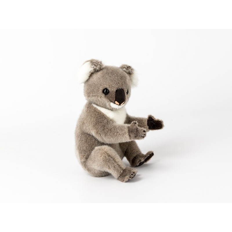 beflockt 2,8 x 3 cm 1:12 Puppenhaus Miniatur Plüschtier Koala mit Luftballons 