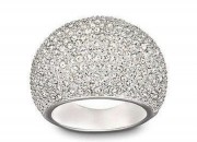 50 % Sale Swarovski Damenring Stone Größe, 52 Innenmaß: 16.5 mm Art.Nr. 1156313  rhodiniert Kristalle weiß