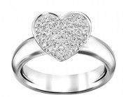 50 % Sale Swarovski 5190215 Damen-Ring EVEN Metall Silber mit Swarovski Steinen Größe 55 9009651902153