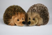 Grau / Braun meliert Uni-Toys, Igel, L89052A, Hedgehog, Erizo, Puppenstube, im Nikolaiviertel,