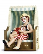 Gilde Clown Daddy Strandkorb 2012 Artikelnummer: 10188 Höhe: 14 cm Länge: 10 cm