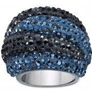 bis 50 % Sale Swarovski original Appolon Ring 1160599 blau schwarz Größe 58 Innendurchmesser 18,4 mm