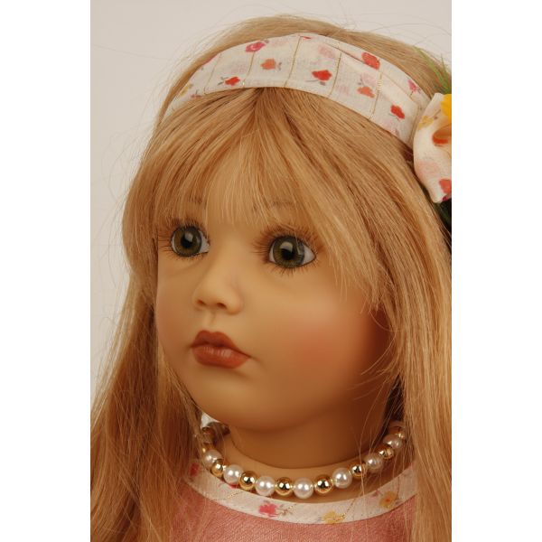 SYBILLE SAUER POUPON de Collection Porcelaine Poupée 52 Cm. État